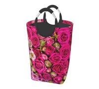 Sac de rangement pliable avec imprimé roses en bourgeon, sac de rangement pour voyage, gym, camping, randonnée, w nd escapades