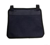 Sac de rangement pliable côté chaise avec plusieurs poches pour magazine, téléphone, télécommande, stylo et bouteille d'eau, convient pour l'intérieur et l'extérieur, design portable (bleu)