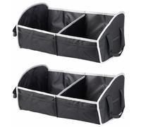 Sac de rangement pliable - Pearl - 2 pièces - Noir - 31x23x52 cm - Idéal pour voiture