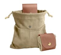 Sac de Rangement Pliable pour Champignons avec Cordon de Serrage, Pochette de récolte, Sac à Champignons pour Camping, randonnée, Chasse, épicerie, Kaki, Refer to Description, Unisexe
