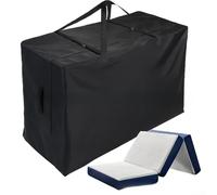 Sac de rangement pliable pour matelas peu encombrant avec poignées pour un transport facile et un rangement plié compact (66 x 66 x 33 cm (154,9 x 71,1 x 45,7 cm (506 L))
