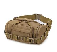 Sac de rangement polyvalent pour la taille et les hanches - Étanche - Léger - Équipement d'extérieur - Sac de rangement multifonction, kaki, Taille unique