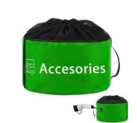 Sac de rangement portable à fermeture éclair - Organiseur robuste pour tubes et tuyaux, support de raccordement d'égout résistant aux intempéries, grand sac avec cordon de serrage | Accessoires de