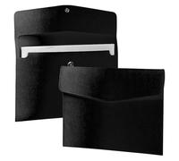 Sac de rangement portable A4 en PU, dossier extensible, gestionnaire de stockage de fichiers(Black)