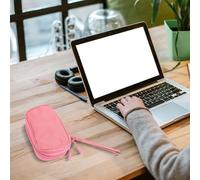 Sac de rangement portable avec compartiments dédiés pour câbles de charge, banques d'alimentation et appareils USB en tissu Oxford résistant (gris foncé)