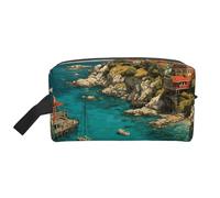 Sac de rangement portable de grande capacité avec protection anti-collision et impression exquise du paradis des marées