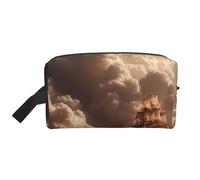Sac de rangement portable de grande capacité avec protection anti-collision et imprimé bateau dans le désert