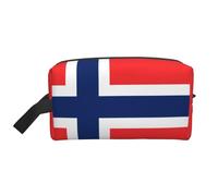 Sac de rangement portable de grande capacité avec protection anti-collision et imprimé drapeau norvégien exquis