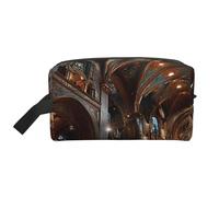 Sac de rangement portable de grande capacité avec protection anti-collision et superbe impression chapelle en cristal