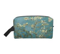 Sac de rangement portable de voyage avec imprimé fleurs d'amandier