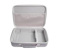 Sac de rangement portable et résistant aux chocs en EVA pour ECOVACS Mini avec poignée, organiseur anti-poussière compatible avec les robots de nettoyage de verre Winbot (gris)