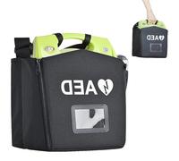 Sac de rangement portable for défibrillateur automatique, sac for défibrillateur automatique avec sangle réglable, conteneur for instruments d'urgence, corps léger, for pharmacie, supermarché, voiture