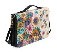 Sac De Rangement Portable for Livres Housse Pratique for Bibliques, Cahiers, Housse De Protection Personnalisable for Manuels Scolaires Idéal for L'église Et Les Trajets Quotidiens(Pattern L,30.5CM)