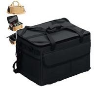 Sac De Rangement Portable Multifonction De 30 L, avec SéParation IntéGréE en Trois Zones, éTanche Et RéSistant à l'usure, IdéAl pour Le Camping, Les Pique-Niques Et Les Barbecues,Black