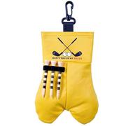 Sac de rangement portable pour balle de golf avec pochette en T et clip de suspension - Design amusant pour ceinture de taille, accessoires de sport et de golf