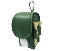 Sac de rangement portable pour balle de golf, sac de rangement portable pour homme et femme, pochette de rangement avec clip, collecteur de tees en cuir synthétique pour pères, couples, papas