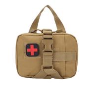 Sac de rangement portable pour bouteille de pilule, ceinture en nylon de voyage, sac de taille pour randonnée, kit de survie, kaki, Extérieur