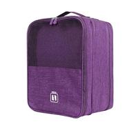 Sac de rangement portable pour chaussures, organiseur de voyage et facile à nettoyer, peut contenir 3 paires de chaussures pour le voyage, la maison, sac de rangement portable pour sous-vêtements