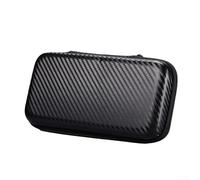 Sac de rangement portable pour console de jeu M22 Pro - Pochette de protection rembourrée compacte 20 x 10 x 4 cm - Design tapis de paille noir