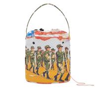 Sac de rangement portable pour crochet de soldats marchant dans un défilé