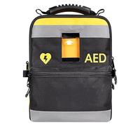 Sac de rangement portable pour défibrillateur AED avec bretelles réglables, bandes réfléchissantes et fermeture éclair bidirectionnelle pour la maison, le bureau, l'hôpital et les lieux publics