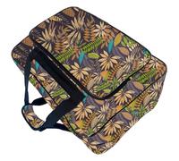 Sac de rangement portable pour machine à coudre en nylon robuste avec poches pour accessoires avec organiseurs de couture aux couleurs vives, Marron, Taille unique