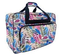 Sac de rangement portable pour machine à coudre en nylon robuste avec poches pour accessoires avec organiseurs de couture aux couleurs vives, Blanc laiteux, Taille unique