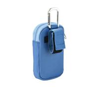 Sac de rangement portable pour MP3/MP4 avec mousqueton fenêtre transparente étui de transport anti-chocs organisateur de voyage accessoire de voyage