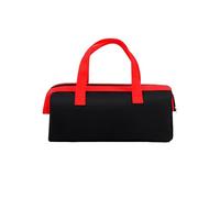 Sac de rangement portable pour outils en tissu 600D avec large ouverture, fermeture éclair lisse, poignée confortable, grande capacité, 30,5 x 14,5 cm, sac portable