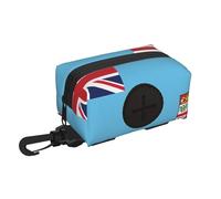 Sac de rangement pour animal domestique avec motif drapeau des Fidji - Rangement pratique - Convient pour la laisse - Avec fermeture éclair - Facile à transporter lors de vos déplacements.