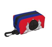 Sac de rangement pour animaux domestiques avec drapeau du Cambodge - Rangement pratique, convient pour la laisse, avec fermeture éclair, facile à transporter lors de vos déplacements.