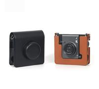 Sac de rangement pour appareil photo Instax Wide Evo avec bandoulière et accessoires de protection, marron, Sac de rangement pour appareil photo Instax Wide Evo