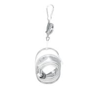 Sac de rangement pour appareils électroniques de voyage | Petit sac de rangement pour chargeur, sac de voyage portable, sac de rangement étanche pour cordon, chargeur, écouteurs, blanc, round, Unisexe