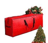 Sac De Rangement Pour Arbre De Noël - Boîte De Rangement Étanche Pour Les Vacances, Poignées Renforcées, Double Ouverture À Fermeture Éclair, Conteneur De Décoration De 7,5 Pieds Pour Le Stockage D'or
