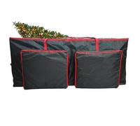 Sac De Rangement Pour Arbre De Noël - Extra Grand, Imperméable, Résistant Aux Déchirures Avec Poches | Poubelle De Rangement Réutilisable Pour Décorations, Couronnes, Jouets, Literie, Poupées