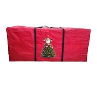 Sac De Rangement Pour Arbre De Noël - Grand Conteneur Résistant,Sac De Rangement Rouge Pour Couronne De Noël | Pour Fêtes Saisonnières Grenier Sous-sol Sous Le Lit Chambre Appartement