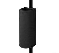 Sac de rangement pour baguettes de batterie en nylon épais, peut contenir 20 baguettes, équipé de crochets en silicone pour une suspension sûre (résistant à la déchirure)