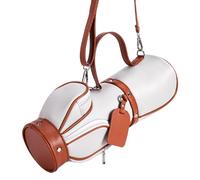 Sac de rangement pour balles de golf et tees en cuir synthétique, sac à bandoulière léger pour femme, accessoires d'entraînement | Accessoires de golf pratiques pour la course à pied, le terrain de