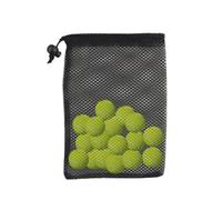 Sac de rangement pour balles de golf | Sac pliable multifonction en maille | Filet noir pour terrain d'entraînement, rangement portable pour terrain de golf