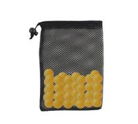 Sac de rangement pour balles de golf | Sac pliable multifonction en maille | Filet noir pour terrain d'entraînement, rangement portable pour terrain de golf