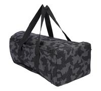 Sac de rangement pour bateau d'appât de pêche, sac à main à bandoulière avec poignée 60x30x20cm/24x12x8in, étui de transport pour matériel de pêche, pour le camping et la pêche (Camouflage noir)