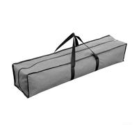 Sac de rangement pour bâtons de tente, sac de rangement pour canne à pêche d'extérieur avec poignée, étui de camping portable 4 tailles pour ranger maillets, haubans, gris (100 x 20 x 20 cm)