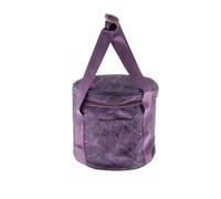 Sac de Rangement pour Bol Chantant Sac de rangement Portable en coton, sac transport, bol chant cristal, méditation, pièces Yoga(Purple C 12inch)