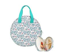 Sac de Rangement pour Broderie - Sac de Transport Rond pour projets de Broderie - Rangement pour Fil de Point de - Organiseur pour Accessoires de Broderie avec Plusieurs tâches