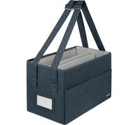 Sac De Rangement Pour Bureau, Sac Cabas En Tissu Pour Accessoires De Bureau, Sac De Transport Pliable, Poignées Réglables, Sac Pour Ordinateur Portable, 370 X 210 X 220 Mm, Gris [COM910212] Gris