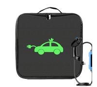 Sac de rangement pour câble de charge - Organiseur de voiture électrique, étui de cordon de démarrage, support de chargeur EV, équipement compact portable | Pour véhicules, maison, garage, voyage
