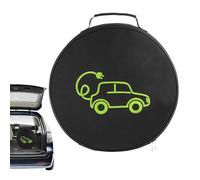 Sac de rangement pour câbles EV - Porte-cordons de charge rond étanche | Accessoires de rangement de câbles, câbles d'extension, cordons de charge EV, chargeur EV, 36 x 10 cm