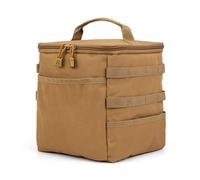 Sac de rangement pour camping en plein air, outil, clou de sol, bouteille de gaz, ustensiles de cuisine pour pique-nique, kit d'ustensiles marron