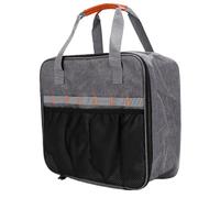 Sac de Rangement pour Canette de Gaz de Camping, Multi-usages, Espace Profond, Gris, Confortable à Transporter, Sac de Bouteille de Carburant pour Les Aventures en Plein Air 35x16x32cm