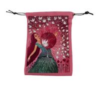 Sac de rangement pour cartes d'oracle - Mini sac à cordon de serrage - Support à motif marbré - Porte-deck de tarot mignon - Étui de rangement portable pour cartes de tarot - Pour jeux de société, et
